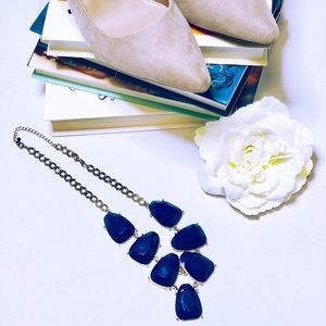 Blue Chunky Statement Necklace